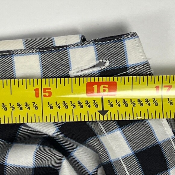 Brooks Brothers 346 Sz Mens M Non-Iron B&W Checked Long-Sleeve Button-Down Shirt - Picture 8 of 12